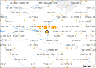 map of Tagolsheim