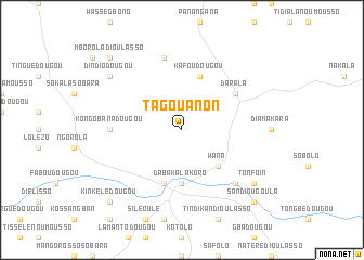 map of Tagouanon