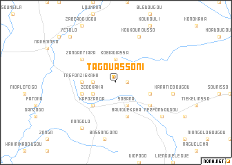 map of Tagouassoni