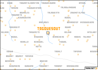 map of Tagouesout