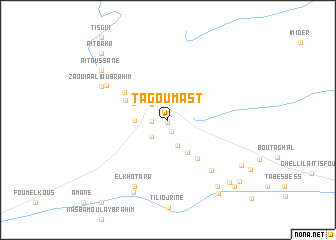 map of Tagoumast