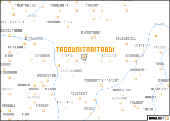 map of Tagounit nʼAït Abdi