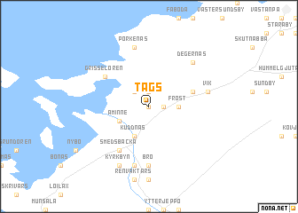 map of Tågs