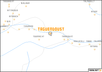 map of Taguendoust