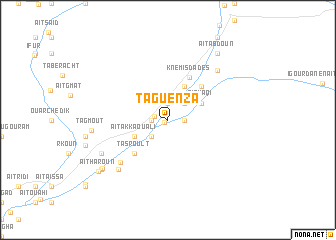 map of Taguenza