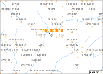 map of Tagundaing