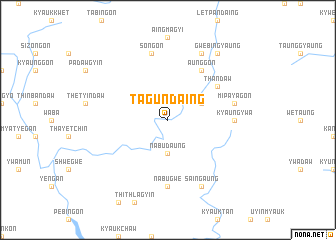 map of Tagundaing