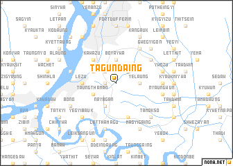 map of Tagundaing