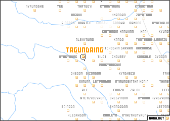 map of Tagundaing