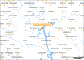 map of Tagundaing