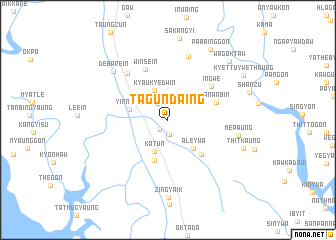 map of Tagundaing