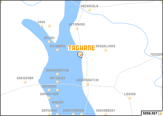 map of Tagwané