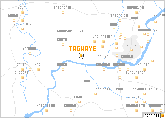 map of Tagwaye