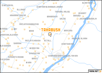 map of Ţaḩāʼ Būsh