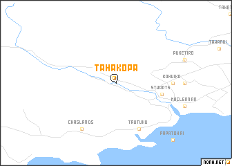 map of Tahakopa