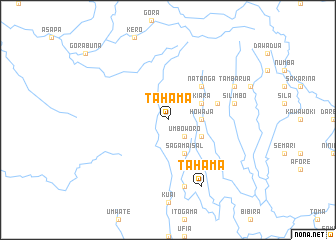 map of Tahama