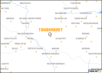 map of Tahammamet