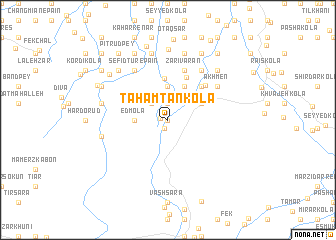 map of Tahamtan Kolā