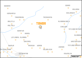 map of Taham