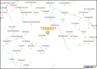 map of Tahbant