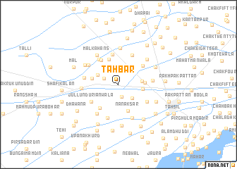 map of Tāhbar