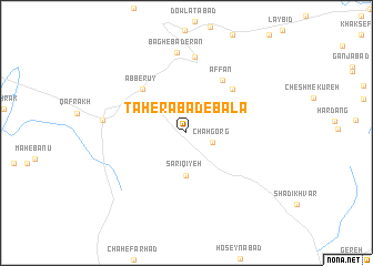 map of Ţāherābād-e Bālā