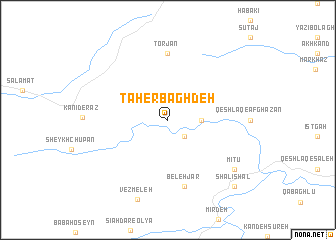 map of Ţāher Baghdeh