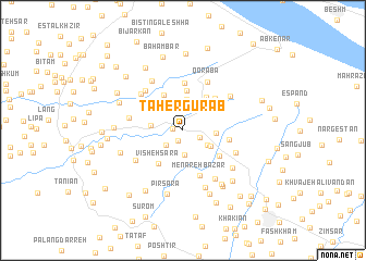 map of Ţāher Gūrāb