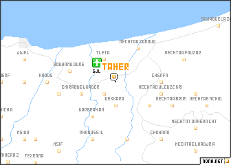 map of Taher