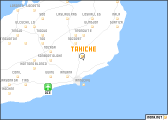 map of Tahiche