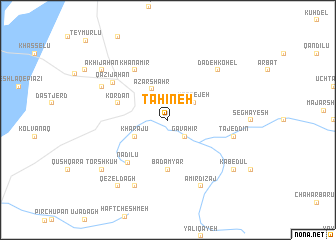 map of Tāḩīneh