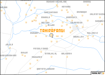 map of Ţāhir Afandī