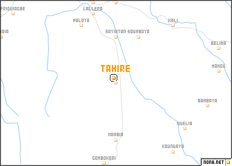 map of Tahiré