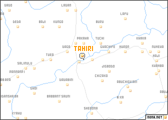 map of Tahiri