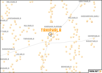 map of Tāhirwāla