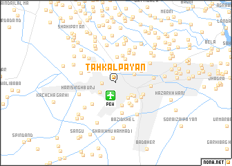 map of Tahkāl Pāyān