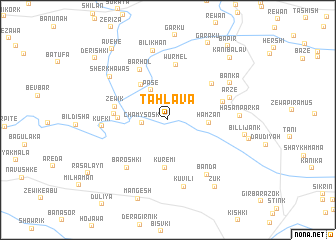 map of Tahlāva