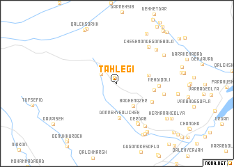 map of Tahlegī