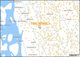 map of Tāhlīānwāli