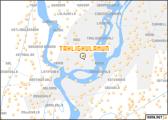 map of Tāhli Ghulāmūn