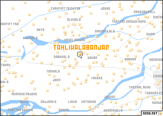 map of Tahliwāla Banjar