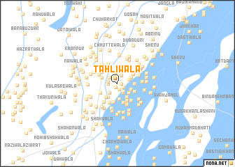 map of Tāhliwāla