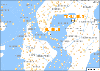 map of Tāhlīwāla