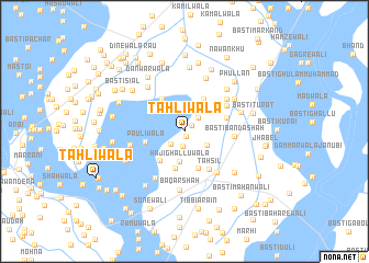 map of Tāhlīwāla