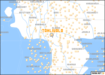 map of Tāhlīwāla