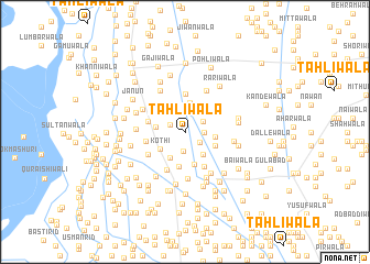 map of Tāhlīwāla