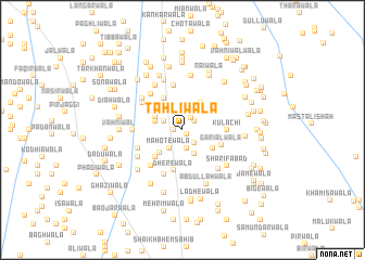 map of Tāhlīwāla