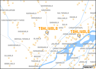 map of Tahlīwāla