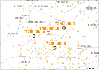 map of Tahlīwāla