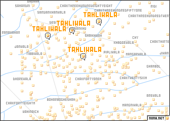 map of Tahlīwāla